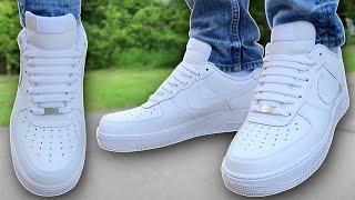 How To BAR LACE Nike Air Force 1s BEST WAY