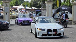 TUNER CARS LEAVING AND ARRIVING ON A CARSHOW SOGA ITALY 2024 Southern Gardasee