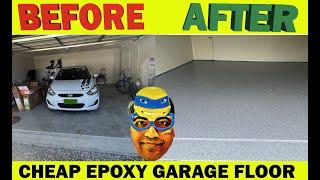 $ CHEAP $ Epoxy  Garage Floor makeover MUST WATCH #epoxy #garagefloor #australia #PATELinAUSTRALIA