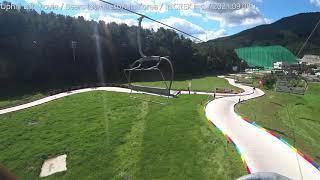 Luge Cart Uphill lift movie in Bearstown resort Korea