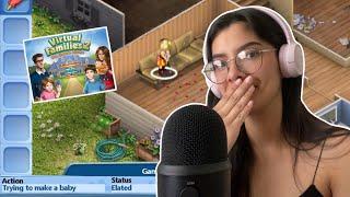 VIRTUAL FAMILIES 2 GAMEPLAY playing my childhood favorite games pt 1