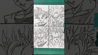How to Draw Super Saiyan Goku #shorts #dragonball
