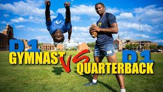 D1vsD1 Athletes Sports Swap Gymnast vs Football QB