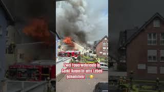 Zwei Feuerwehrleute bei Brand in Sankt Augustin gestorben  #shorts