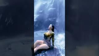 sexy sekali dianade starlight fhoto shoot di bawah air terjun #shortsvideo