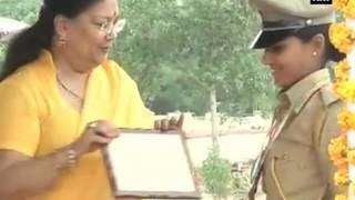 Vasundhara Raje attends Rajasthan Police Passing out Parade function in Jaipur