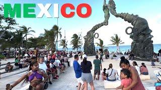4K HDR PLAYA DEL CARMEN Mexico Walking Tour  ️ 5a avenida The Mexican Caribbean travel Walk 