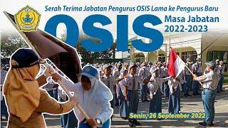 Serah Terima Jabatan dari Pengurus OSIS Lama Ke Pengurus Baru Periode 2022-2023  SMAN 1 Purwoasri