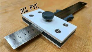 Make A Ruler Marking Gauge - Made From PVC