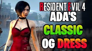 RESIDENT EVIL 4 Ada Wongs Classic RED DRESS Remake