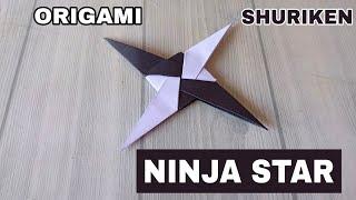 NINJA STAR SHURIKEN ORIGAMI TUTORIAL HOW TO MAKE SHURIKEN PAPER CRAFT STEP BY STEP FOLDING