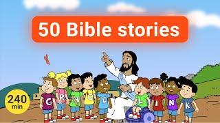 50 Bible Stories for kids. A large collection of interesting stories from the Bible for children.