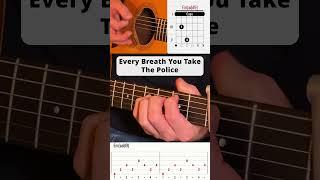 Every Breath You Take - The Police #shorts  #gitarre #guitar #song #acoustic
