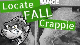 Locating Fall Crappie - Guaranteed strategy