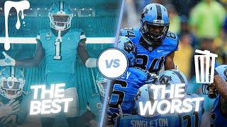 The North Carolina Tar Heels Best and Worst Football Uniform Combos