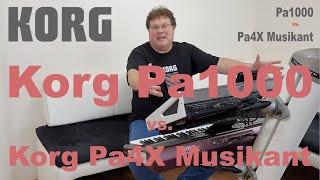 Korg Pa1000 vs. Korg Pa4X Musikant - The difference in sound between a Korg Pa1000 and Pa4X Musikant