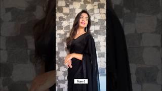 Close Up Poses In Saree  Must Try  #howtopose #sareeposes #ashortaday  Santoshi Megharaj