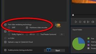How to fix greyed out Fast Video Rendering Technology in PowerDirector 17