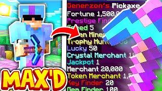 The MAXIMUM MINE & PICKAXE in MINECRAFT PRISONS?  Minecraft OP PRISON