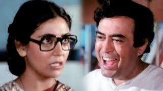 Deepti Naval takes Sanjeev Kumar home - Super Comedy Scene - Angoor