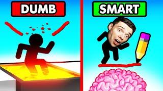 DUMB vs SMART STICKMAN SAVE