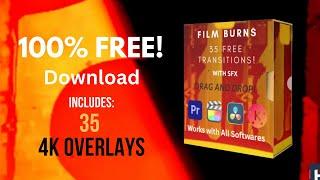 FREE Film Burns Transitions Pack with SFX
