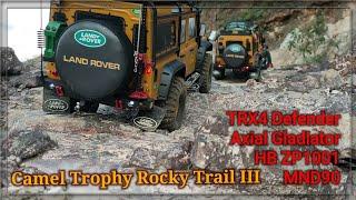 RC 110 Scale  TRX4 Defender Camel Trophy Axial Gladiator HB ZP1001 MND90 Rocky Trail  14032021