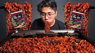 MUKBANG SAMYANG JAJANGMYEON X CHIPS GHOST PEPPER CRAZY