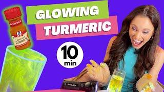 Why does Turmeric glow under black light?