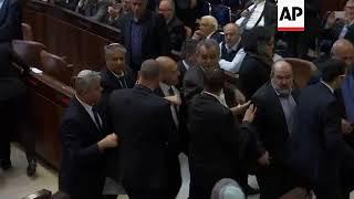 Scuffles as Arab Knesset Members Protest Pence