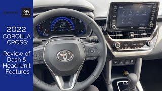 2022 Corolla Cross XLE Review of Dash & Head Unit Features