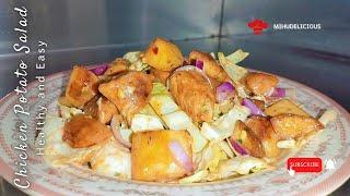 Chicken potato salad recipe by Mihudelicious  Healthy salad recipe #youtube