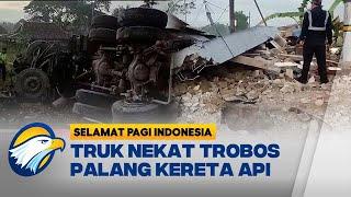 Terobos Perlintasan Truk Tert48r4k Kereta Api