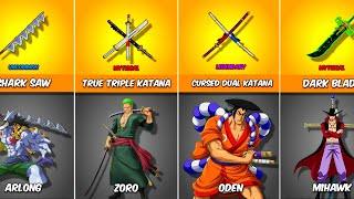 All Blox Fruits Swords One Piece Users