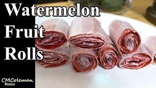 DIY Watermelon Fruit Leather