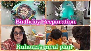 how are we introducing soft-solid meals to Ruhaan People behind our beautiful birthday Preps