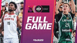 Kenya  vs Lithuania   Men  Full Pool Game  FIBA 3x3 U23 World Cup 2024