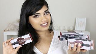 HUDABEAUTY LIQUID MATTE LIP SWATCHES  MEDIUMINDIAN SKINTONES