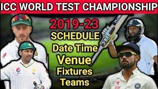 ICC World Test Championship 2019-2023 Schedule Teams Date Time Venue Fixtures  Time Table