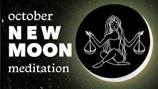 New Moon Guided Meditation October 2023 Golden Heart  Hypnosis Affirmations & Visualization