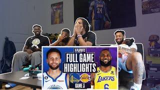 #WARRIORS  at  #LAKERS  FULL GAME 3 HIGHLIGHTS  REACTION