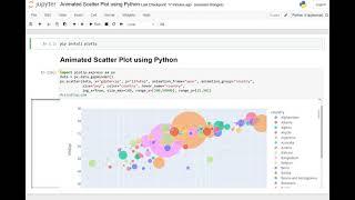 Animated Scatter Plot using Python