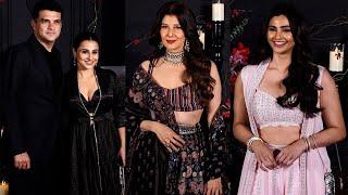 Vidya Balan With Husband Daisy Shah & Sangeeta Bijlani At Sonakshi Sinha & Zaheer Wedding Reception