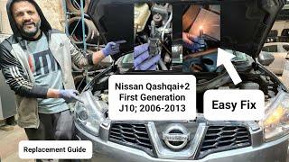 how to change position lamp on Nissan Qashqai + 2 mk1 #nj10 #headlight #awkward