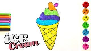 How To Draw A Cute Ice Cream  How To Draw Ice Cream Drawing