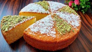 طرز تهیه کیک ساده خانگی در 5 دقیقه بدون همزن برقی برای تعطیلاتSimple cakequick and easy recipe