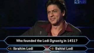 KBC 3 - Hilarious Contestant wid Shahrukh Khan +subtitles