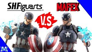Figuarts Endgame Captain America V.S Mafex Endgame Captain America