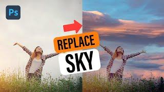 How to replace sky in Photoshop 2023  Photoshop 2023 tutorial  sky replacement photoshop