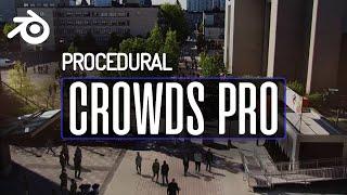 Blender Procedural Crowds Pro Released - New Features